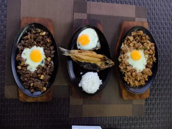 Left - Pork Sisig - P120.00  Middle- Bangus - P59.00 Right - Chicken Sisig - P115.00